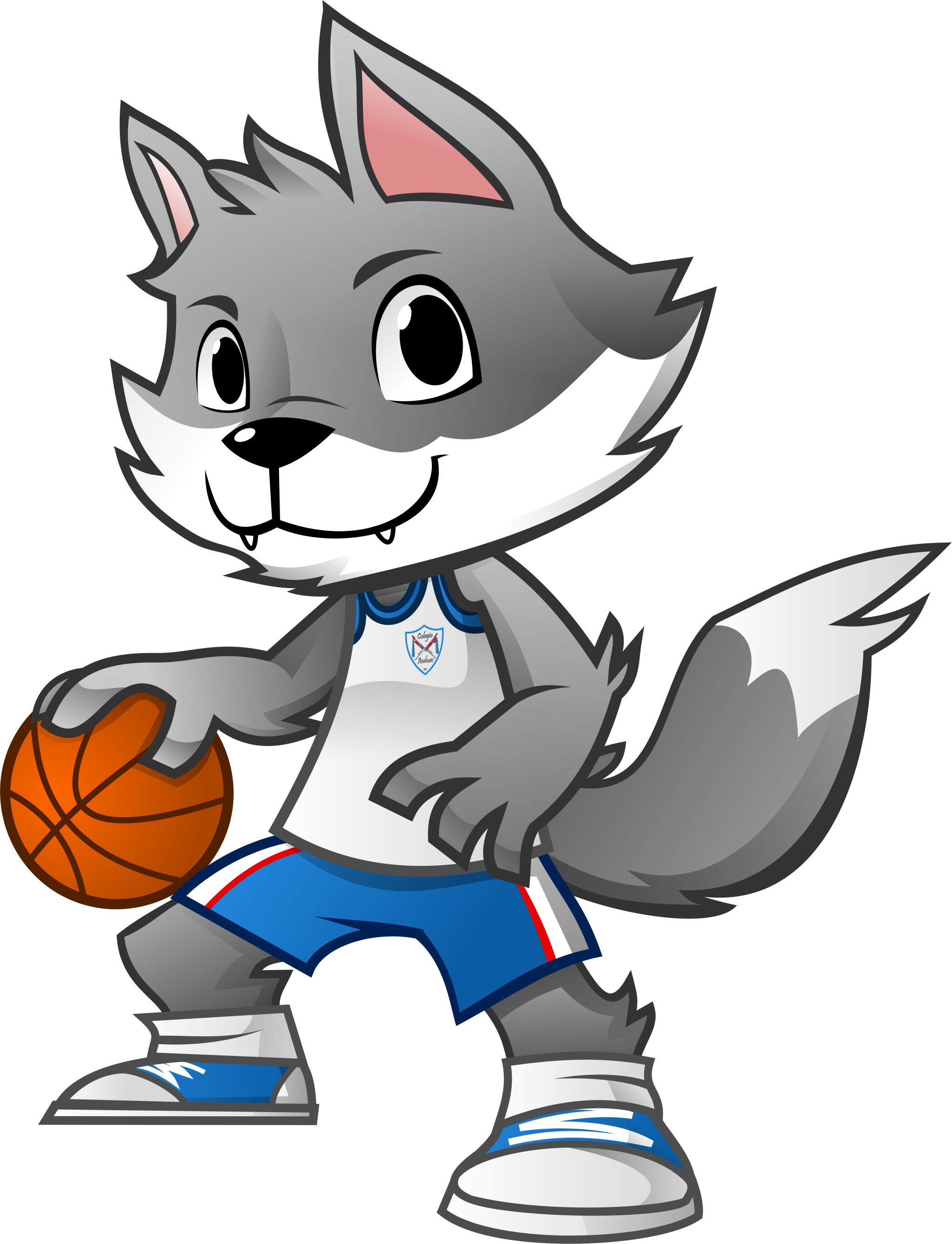 Lobox jugando basquetbol